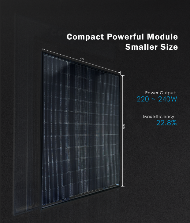 WSM-22DHP 220 ~240W Solar Panel