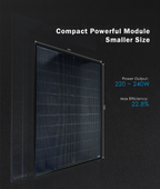 WSM-22DHP 220 ~240W Solar Panel